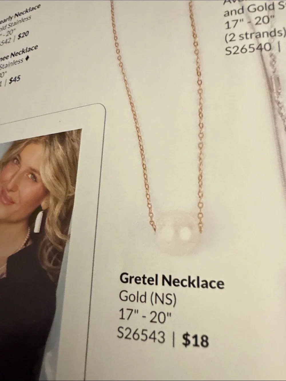 bloom Gretel Gold Chain Necklace with Single White Pearl Womens Fashion Jewelry